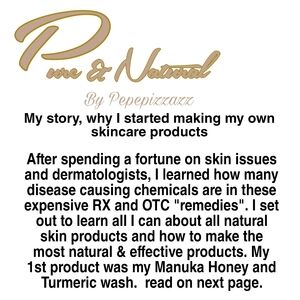 Why I began making my own skin care and nautural product line.  See above 👀